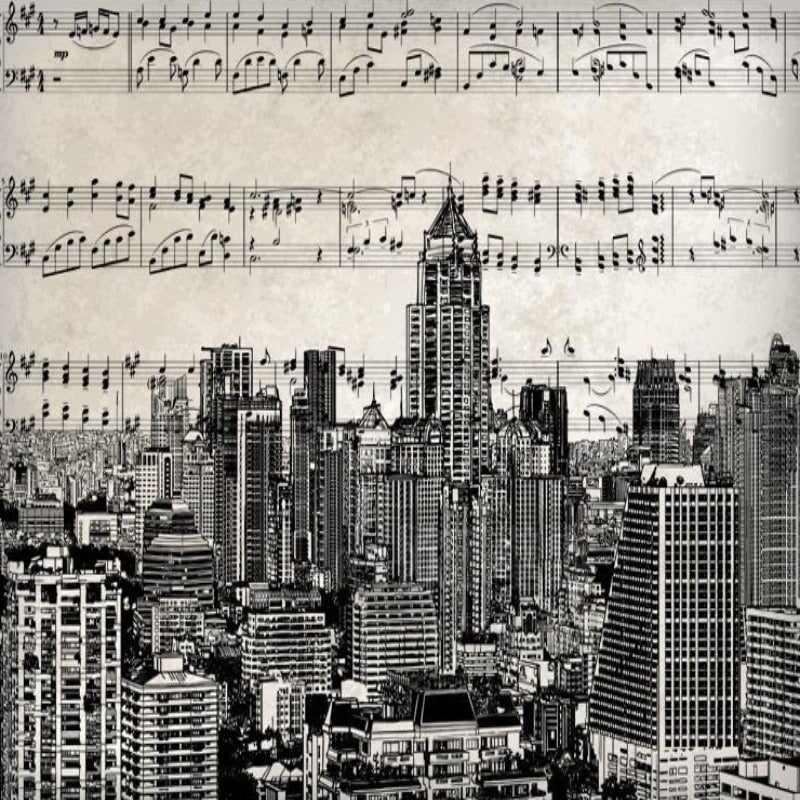 Papier Peint Musique Partition | Le Petit Intissé