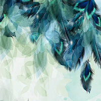 Thumbnail for Papier Peint Plume Bleu | Le Petit Intissé