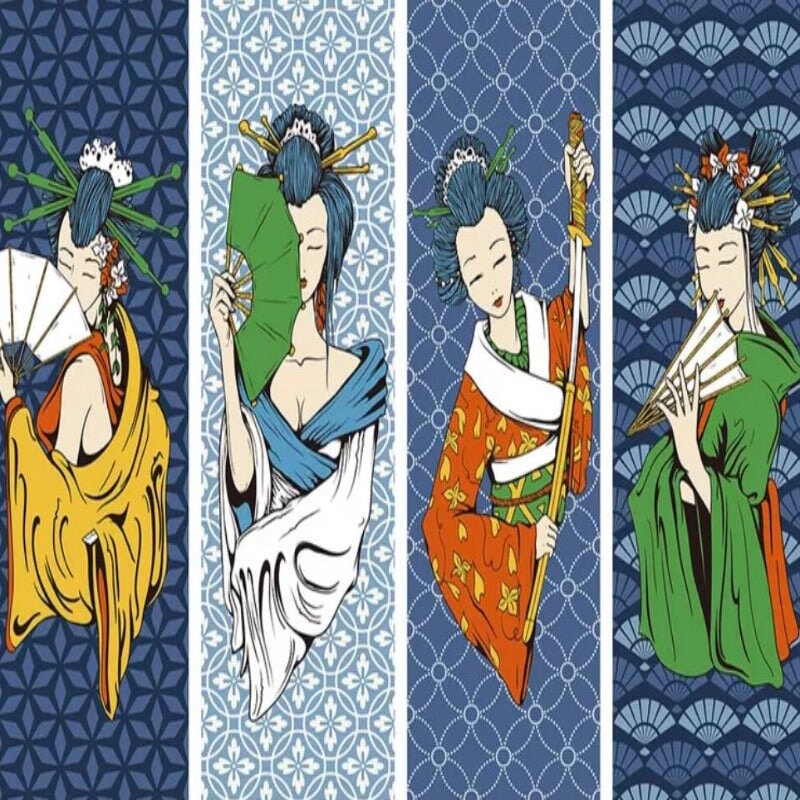 Papier Peint Eventail Japonais | Le Petit Intissé