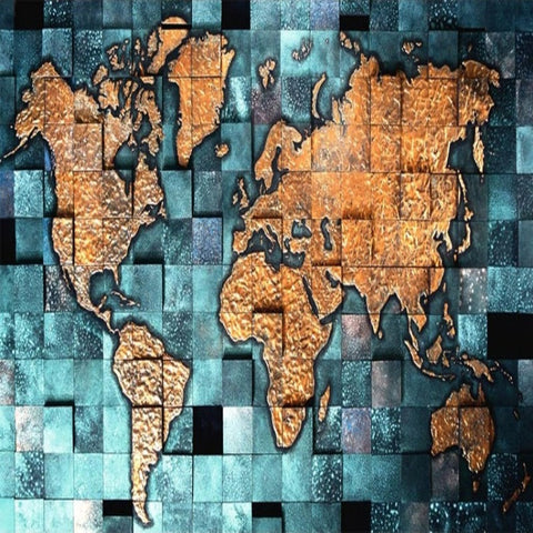 Carte Monde Décoration Murale | Le Petit Intissé