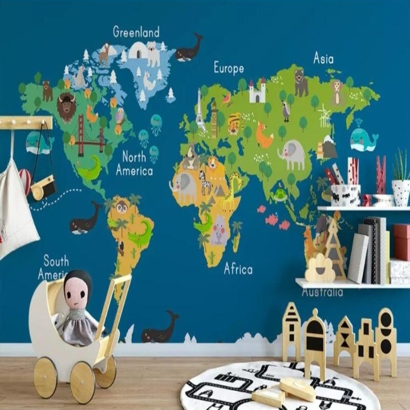 Tapisserie Mappemonde | Le Petit Intissé