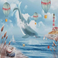 Thumbnail for Papier Peint Motif Dauphin | Le Petit Intissé