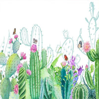 Thumbnail for Papier Peint Cactus Aquarelle | Le Petit Intissé
