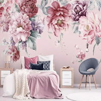 Thumbnail for Papier Peint Fleur Vintage Rose | Le Petit Intissé