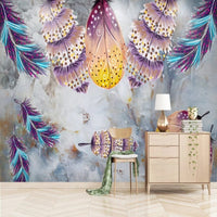 Thumbnail for Papier Peint Mural Plume | Le Petit Intissé