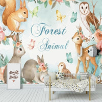 Thumbnail for Papier Peint Animaux de la Forêt | Le Petit Intissé