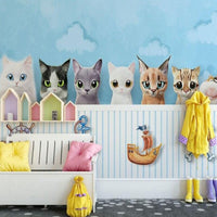 Thumbnail for Papier Peint Motif Chaton | Le Petit Intissé