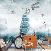 Thumbnail for Papier Peint Panoramique Voilier | Le Petit Intissé