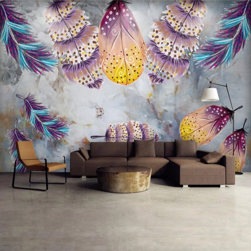 Papier Peint Mural Plume | Le Petit Intissé