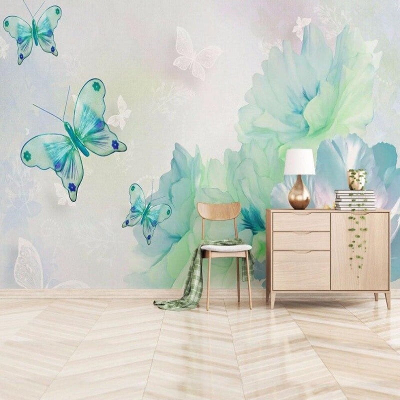 Papier Peint Fleur Aquarelle | Le Petit Intissé