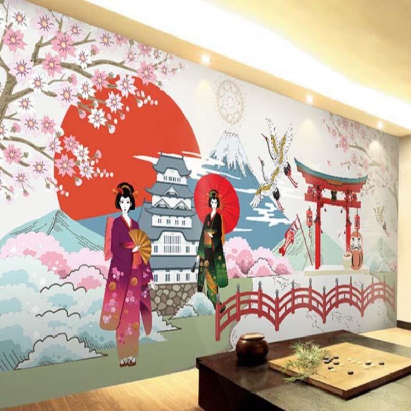 Papier Peint Ambiance Japonaise | Le Petit Intissé