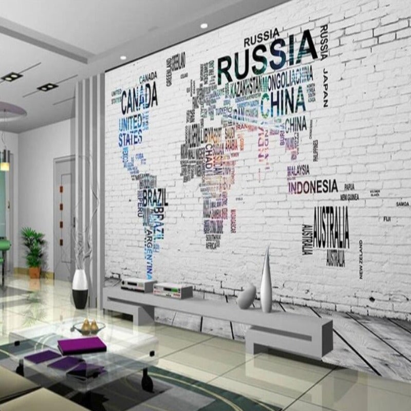 Planisphère Géant Décoration | Le Petit Intissé