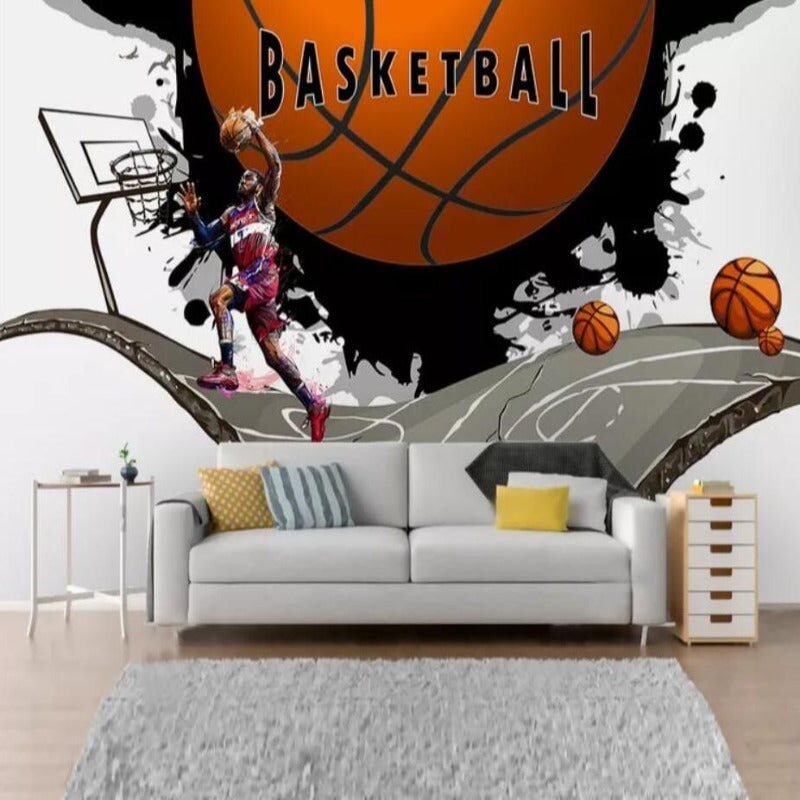 Tapisserie Murale Basket Ball | Le Petit Intissé