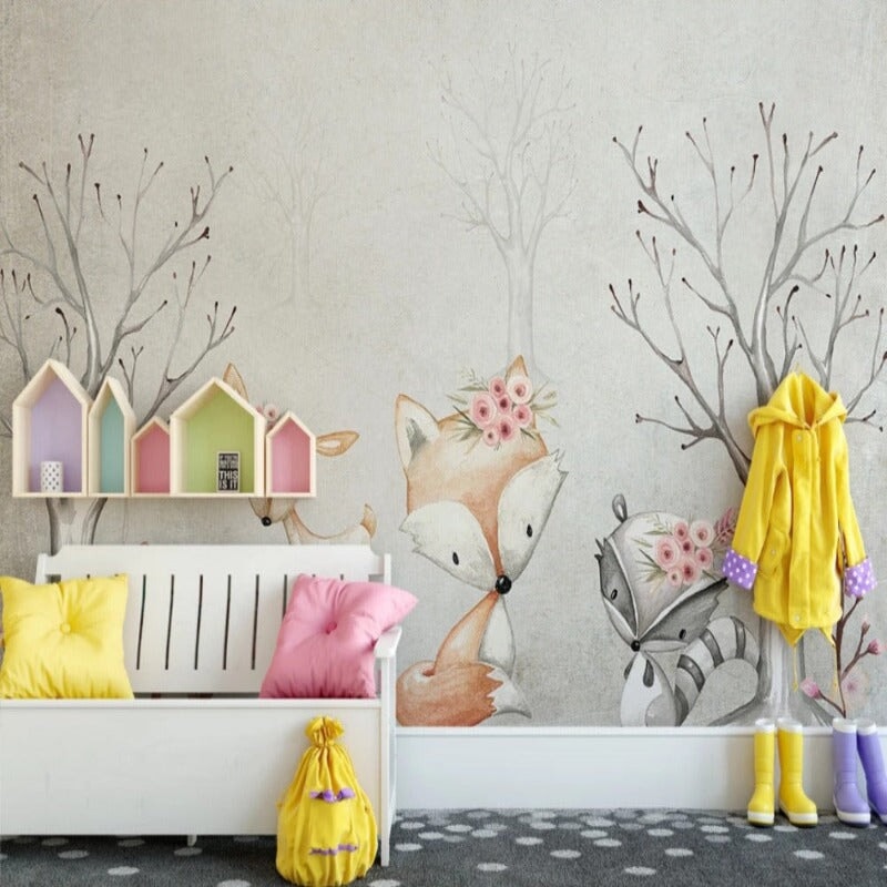 Papier Peint Panoramique Renard | Le Petit Intissé