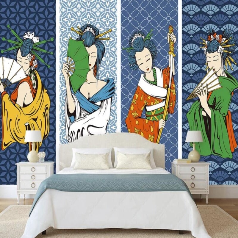 Papier Peint Eventail Japonais | Le Petit Intissé