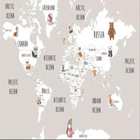 Thumbnail for Papier Peint Motif Planisphère | Le Petit Intissé