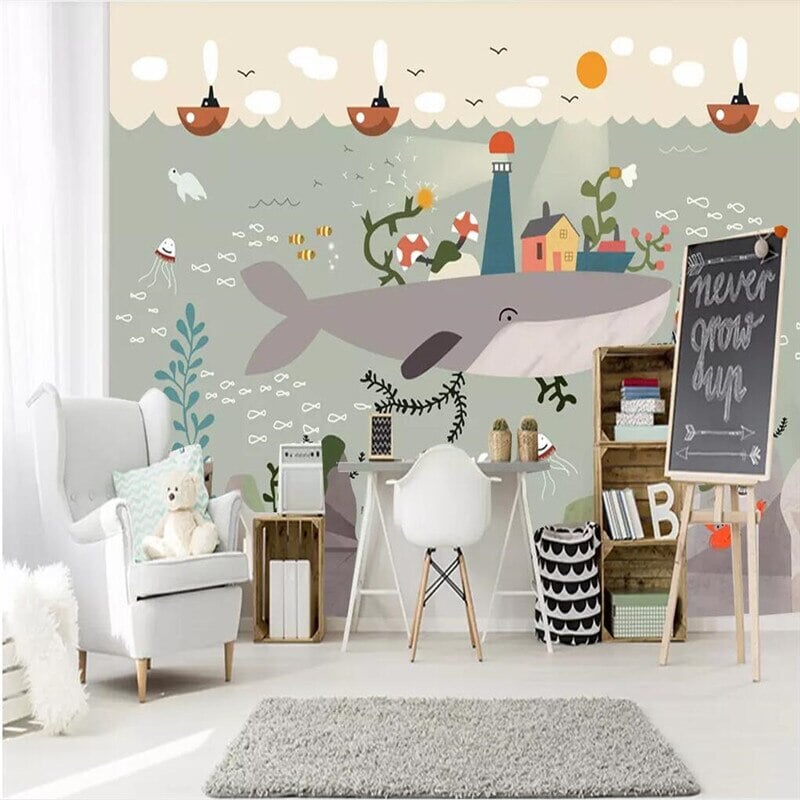 Papier Peint Monde Sous-Marin | Le Petit Intissé