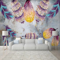 Thumbnail for Papier Peint Mural Plume | Le Petit Intissé