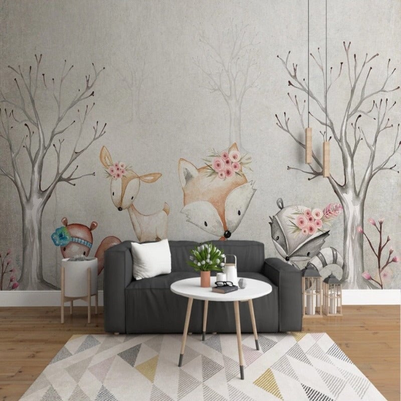 Papier Peint Panoramique Renard | Le Petit Intissé