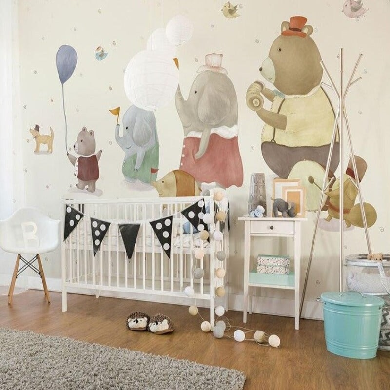 Papier Peint Vintage Animaux | Le Petit Intissé