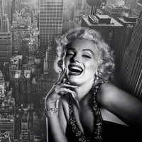 Thumbnail for Papier Peint Marilyn Monroe Noir et Blanc | Le Petit Intissé