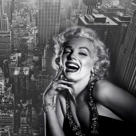 Papier Peint Marilyn Monroe Noir et Blanc | Le Petit Intissé