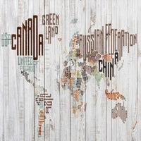 Thumbnail for Papier Peint Géant Carte du Monde | Le Petit Intissé