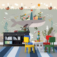 Thumbnail for Papier Peint Monde Sous-Marin | Le Petit Intissé