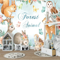 Thumbnail for Papier Peint Animaux de la Forêt | Le Petit Intissé