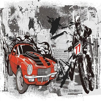 Thumbnail for Papier Peint Motif Moto Cross  | Le Petit Intissé
