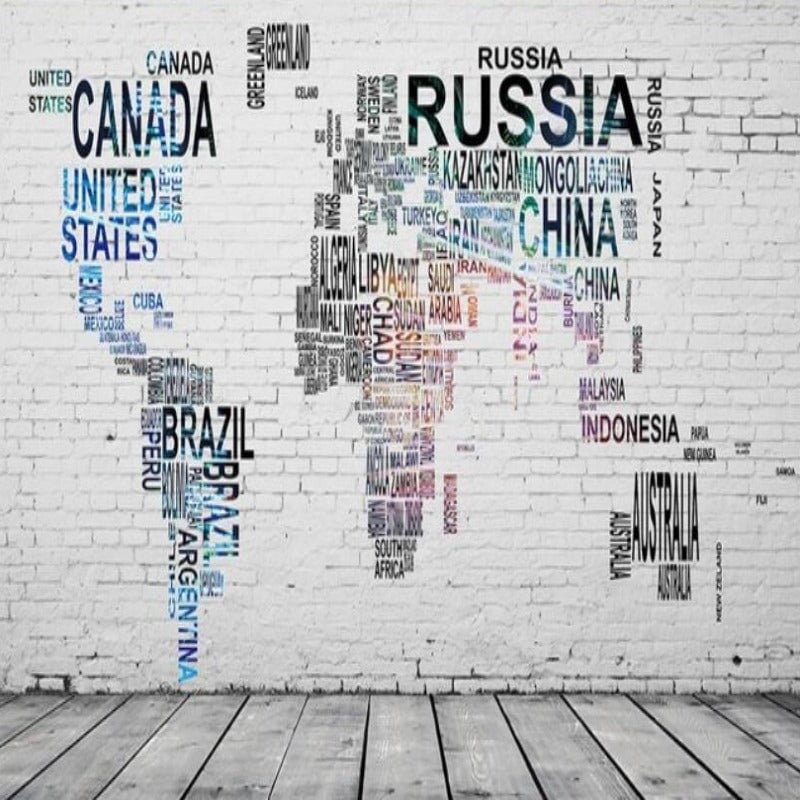 Planisphère Géant Décoration | Le Petit Intissé