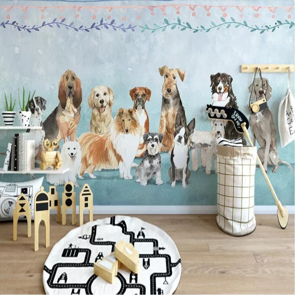 Papier Peint Mural Chien | Le Petit Intissé