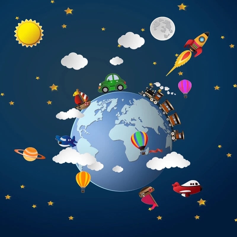 Papier Peint Globe Terrestre | Le Petit Intissé