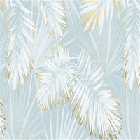 Thumbnail for Papier Peint Tropicale Bleu et Blanc | Le Petit Intissé