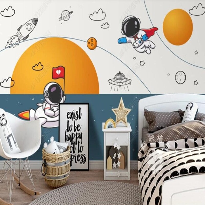 Espace Wallpaper Astronaute | Le Petit Intissé