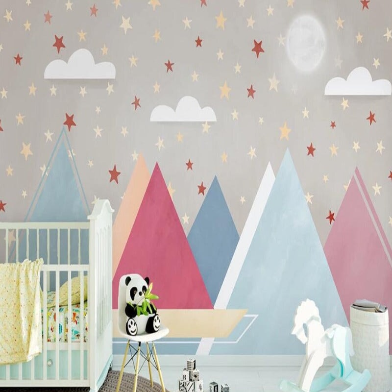 Papier Peint Pluie d'Etoiles | Le Petit Intissé