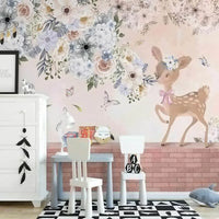 Thumbnail for Papier Peint Fleur Petite Fille | Le Petit Intissé