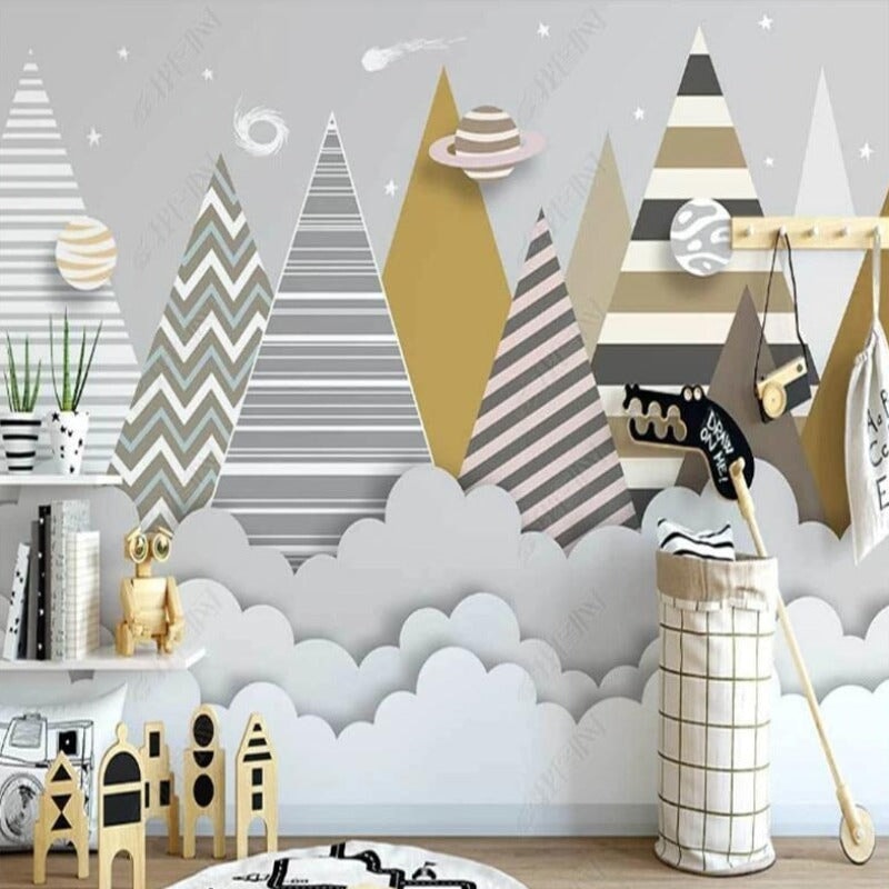 Papier Peint Montagne Design | Le Petit Intissé