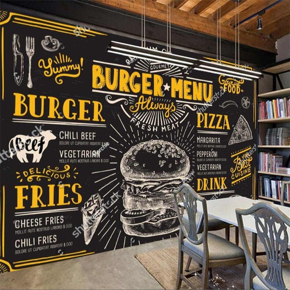 Papier Peint Burger | Le Petit Intissé