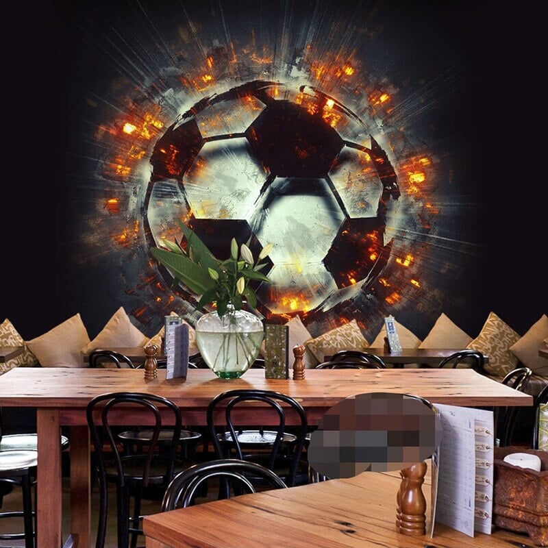 Papier Peint Ballon Foot | Le Petit Intissé