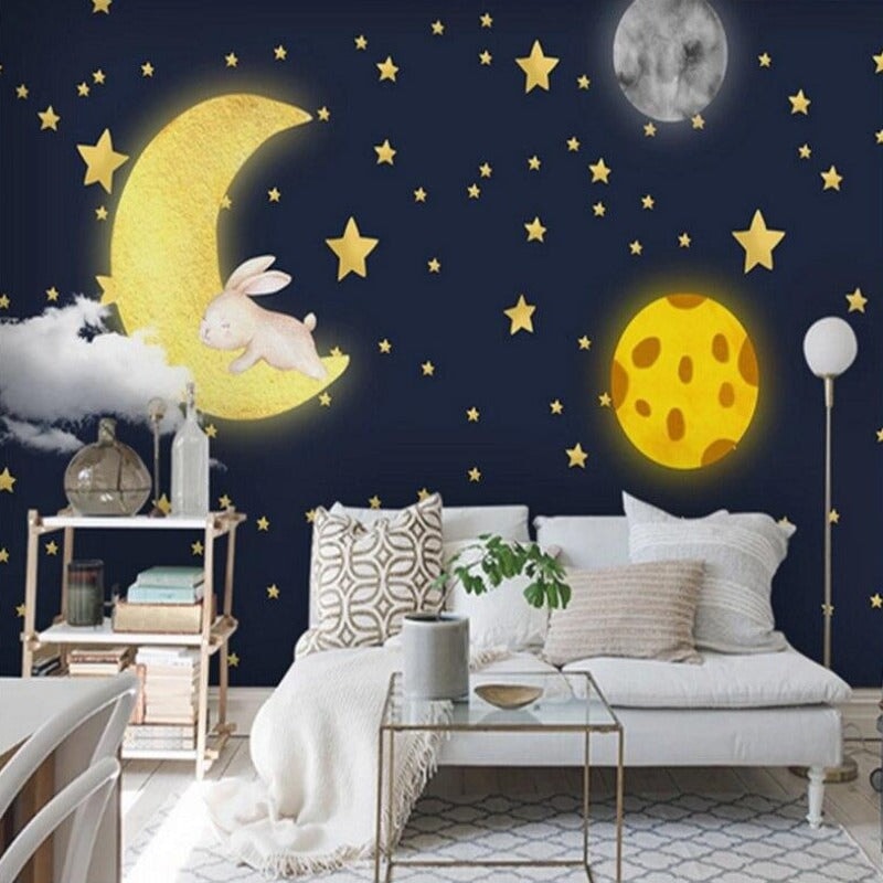 Papier Peint Croissant de Lune | Le Petit Intissé