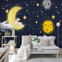 Thumbnail for Papier Peint Croissant de Lune | Le Petit Intissé