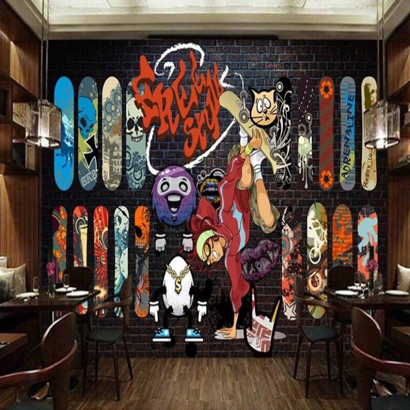 Papier Peint Skateboard | Le Petit Intissé