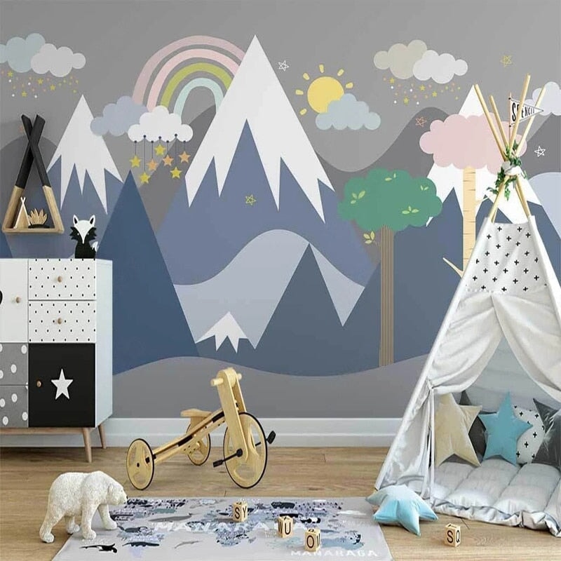 Papier Peint Bébé Bleu | Le Petit Intissé