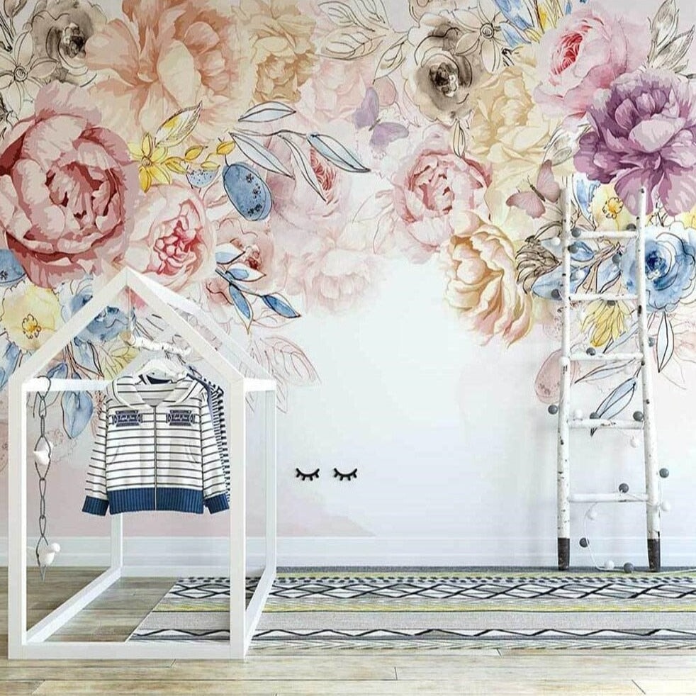 Tapisserie Fleurie Chambre | Le Petit Intissé