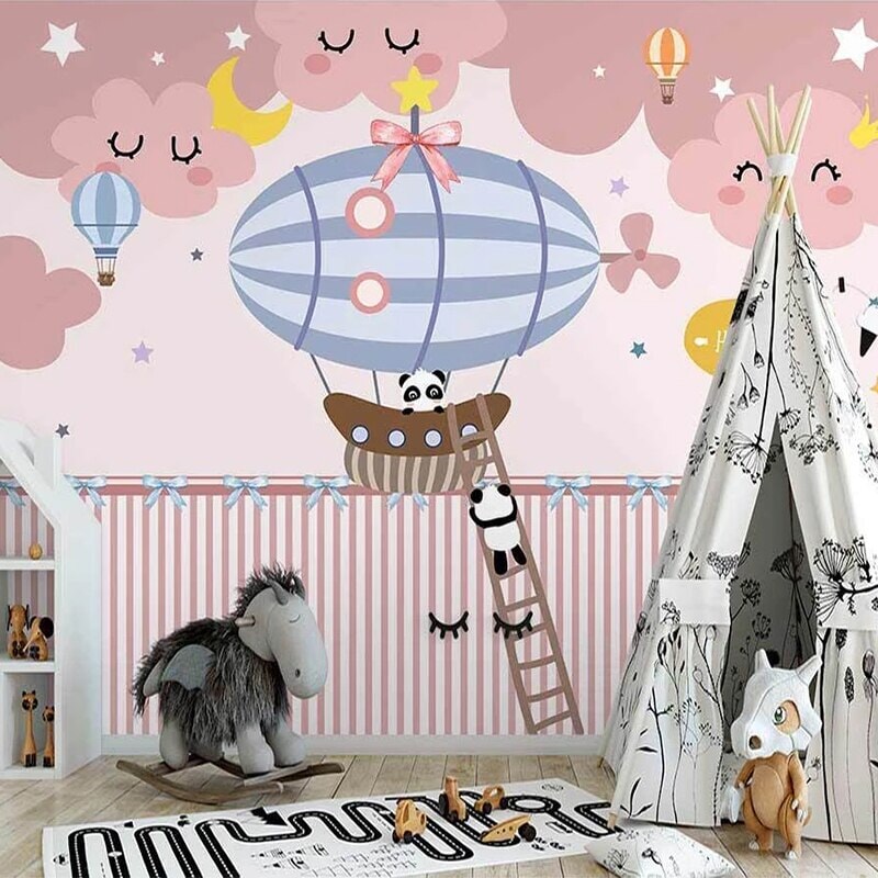 Papier Peint Rose Chambre Bébé | Le Petit Intissé