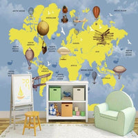 Thumbnail for Papier Peint xxl Planisphère | Le Petit Intissé