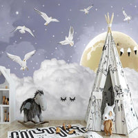 Thumbnail for Papier Peint Panoramique Nuage | Le Petit Intissé