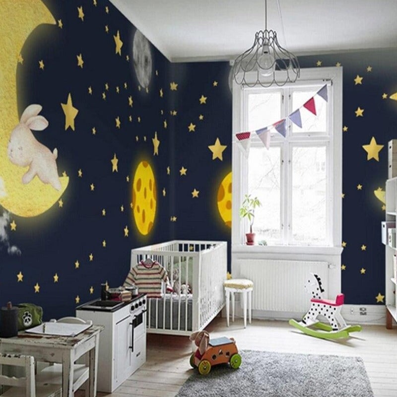 Papier Peint Croissant de Lune | Le Petit Intissé