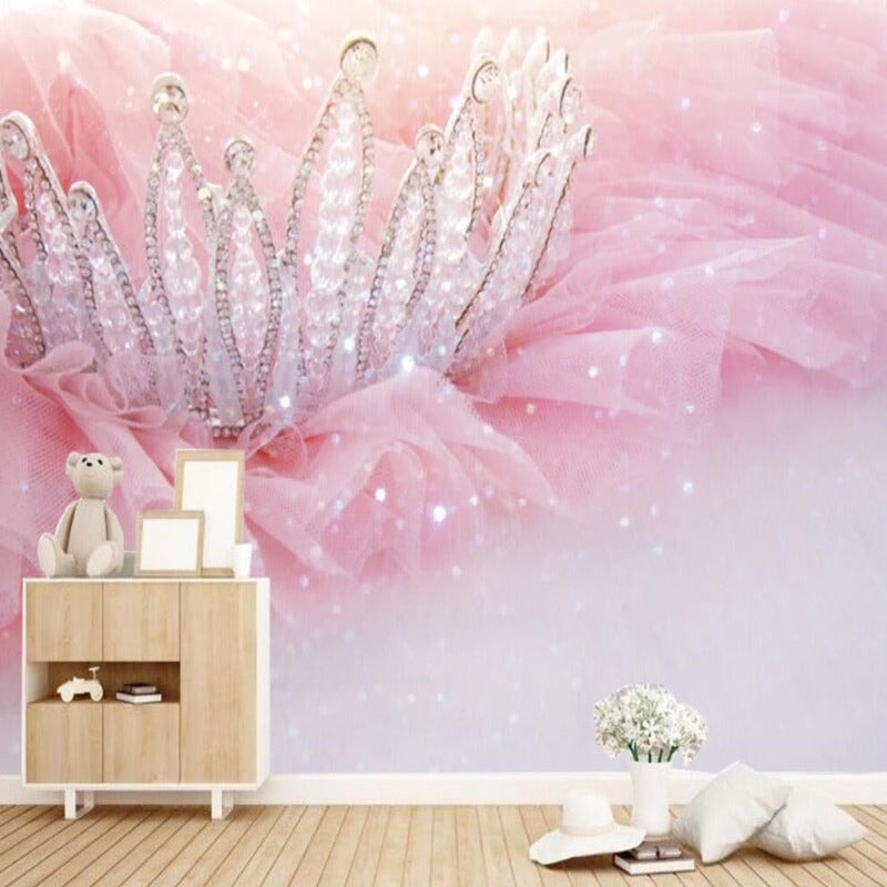 Papier Peint Princesse <br/> Couronne Scintillante